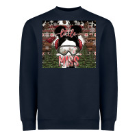 Navy Little Miss Heavyweight Sweatshirt - CowhideDigitalArt
