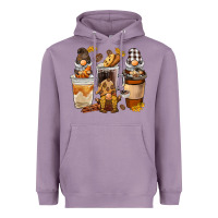 Lavender Coffee gnome Heavyweight Hoodie - BarkalooDesign
