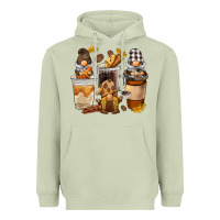 Matcha Coffee gnome Heavyweight Hoodie - BarkalooDesign