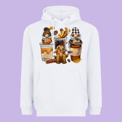 Coffee Gnome Heavyweight Hoodie Designed By Barkaloodesign