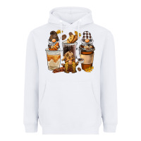 White Coffee gnome Heavyweight Hoodie - BarkalooDesign