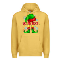 Antique Gold Elf Your Text Premium Hoodie - CowhideDigitalArt