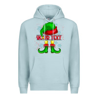 Blue Mist Elf Your Text Premium Hoodie - CowhideDigitalArt