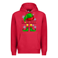 Cardinal Elf Your Text Premium Hoodie - CowhideDigitalArt