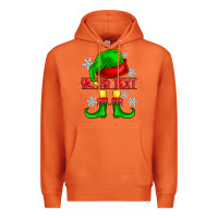 Carrot Elf Your Text Premium Hoodie - CowhideDigitalArt