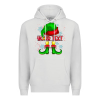 Dove Grey Elf Your Text Premium Hoodie - CowhideDigitalArt