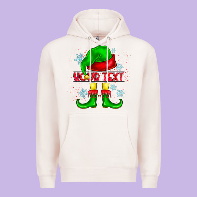 Elf Your Text Premium Hoodie Designed By Cowhidedigitalart