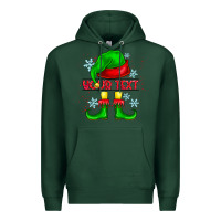 Sports Green Elf Your Text Premium Hoodie - CowhideDigitalArt