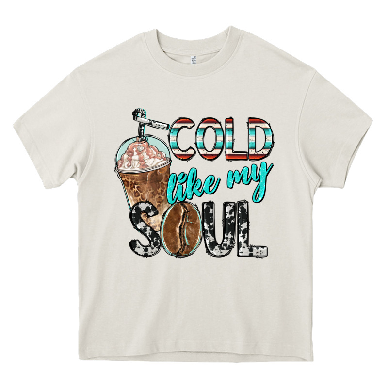 Cold Like My Soul With Coffee Heavy Core Tee by BarkalooDesign | Teevron