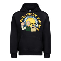 Black everybody knows the moons made of cheese! Urban Hoodie - trangStudio