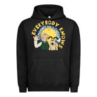 Pigment Black everybody knows the moons made of cheese! Urban Hoodie - trangStudio