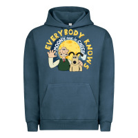 Pigment Midnight Navy everybody knows the moons made of cheese! Urban Hoodie - trangStudio