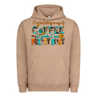 Pigment Burro i am holding a cup of coffee so yeah iam pretty bu Urban Hoodie - AdoDesignShop