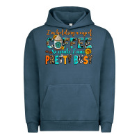 Pigment Midnight Navy i am holding a cup of coffee so yeah iam pretty bu Urban Hoodie - AdoDesignShop
