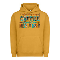 Pigment Peanut Butter i am holding a cup of coffee so yeah iam pretty bu Urban Hoodie - AdoDesignShop