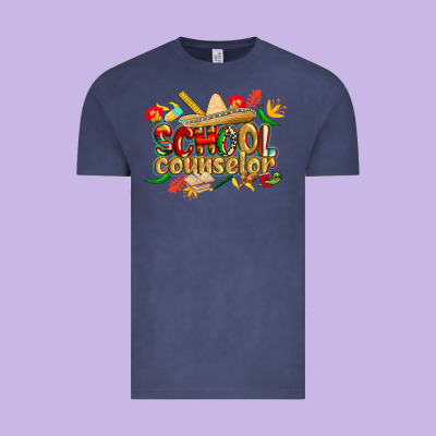 Cinco De Mayo School Counselor Vintage Tee Designed By Cowgirlartshop