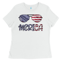 White Merica Ladies Tee - Bettercallsaul