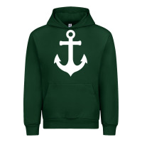Forest Green Boat Anchor for Women n Girls Summer Urban Hoodie - trangStudio