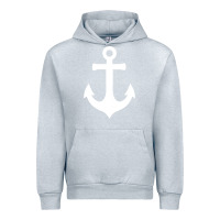 Heather Grey Boat Anchor for Women n Girls Summer Urban Hoodie - trangStudio