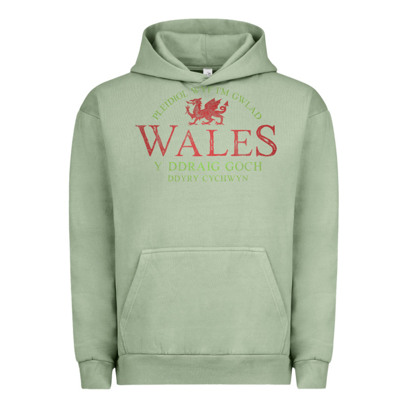 Rugby Welsh Gift Red Dragon Flag Of Wales Urban Hoodie by trangStudio | Teevron