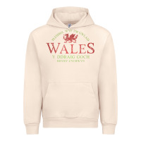 Sandshell Rugby Welsh Gift Red Dragon Flag of Wales Urban Hoodie - trangStudio