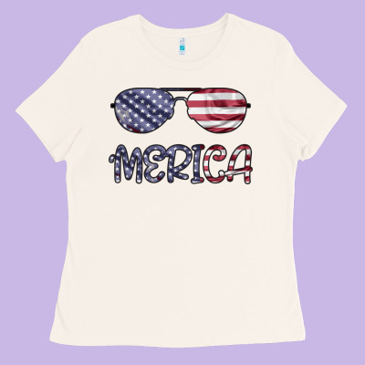 Merica Ladies Tee Designed By Bettercallsaul