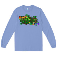 Colony Blue Happy St. Patrick's Day Long Sleeve Tee - HowdyJamesFarm