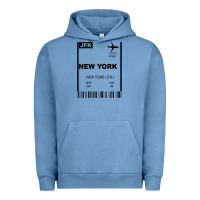 Pigment Pebble Blue new york city city nyc america fly travel Urban Hoodie - trangStudio