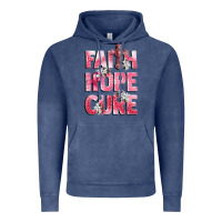 Vintage Denim faith hope cure breast cancer Vintage Hoodie - CowGirlArtShop