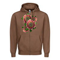 Chestnut 4 crimson blaze sunflower Zipper Hoodie - LillyAllenDesigns