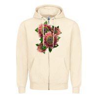 Sandshell 4 crimson blaze sunflower Zipper Hoodie - LillyAllenDesigns