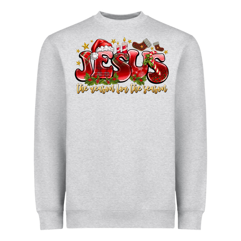 Jesus The Reason For The Season Heavyweight Sweatshirt by CowhideDigitalArt | Teevron