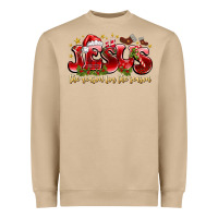 Mushroom Jesus The Reason For The Season Heavyweight Sweatshirt - CowhideDigitalArt