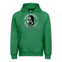 Emerald Bon Scott Rock n' Roll Lion Shield Urban Hoodie - trangStudio