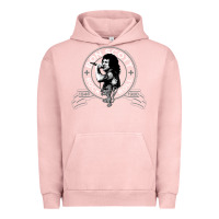 Pigment Salmon Bon Scott Rock n' Roll Lion Shield Urban Hoodie - trangStudio