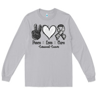Moon Dust Peace Love Cure Carcinoid Cancer Long Sleeve Tee - Jasminsmagicworld