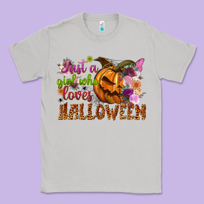 Just A Girl Who Loves Halloween Classic Tee Designed By Nancycooperartshop