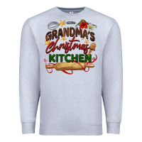 Heather Grey grandma's Christmas kitchen Premium Sweatshirt - BarkalooDesign