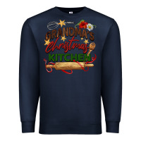 Navy grandma's Christmas kitchen Premium Sweatshirt - BarkalooDesign