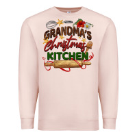 Pale Pink grandma's Christmas kitchen Premium Sweatshirt - BarkalooDesign