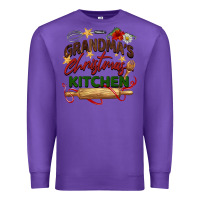 Purple grandma's Christmas kitchen Premium Sweatshirt - BarkalooDesign