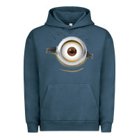 Pigment Midnight Navy Carl Side Smile Urban Hoodie - trangStudio