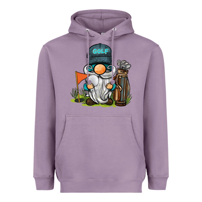 Golf Gnome Heavyweight Hoodie by BarkalooDesign | Teevron