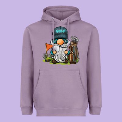Golf Gnome Heavyweight Hoodie Designed By Barkaloodesign