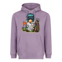 Lavender golf gnome Heavyweight Hoodie - BarkalooDesign