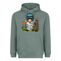 Sage golf gnome Heavyweight Hoodie - BarkalooDesign