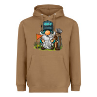 Toasted Coconut golf gnome Heavyweight Hoodie - BarkalooDesign