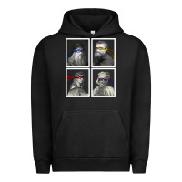 Pigment Black Ninja Artists Leonardo Donatello Raphael Michelangelo Parody Renaissan Urban Hoodie - trangStudio