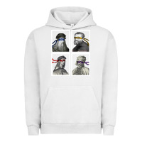 Pigment Lunar Rock Ninja Artists Leonardo Donatello Raphael Michelangelo Parody Renaissan Urban Hoodie - trangStudio