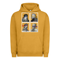 Pigment Peanut Butter Ninja Artists Leonardo Donatello Raphael Michelangelo Parody Renaissan Urban Hoodie - trangStudio